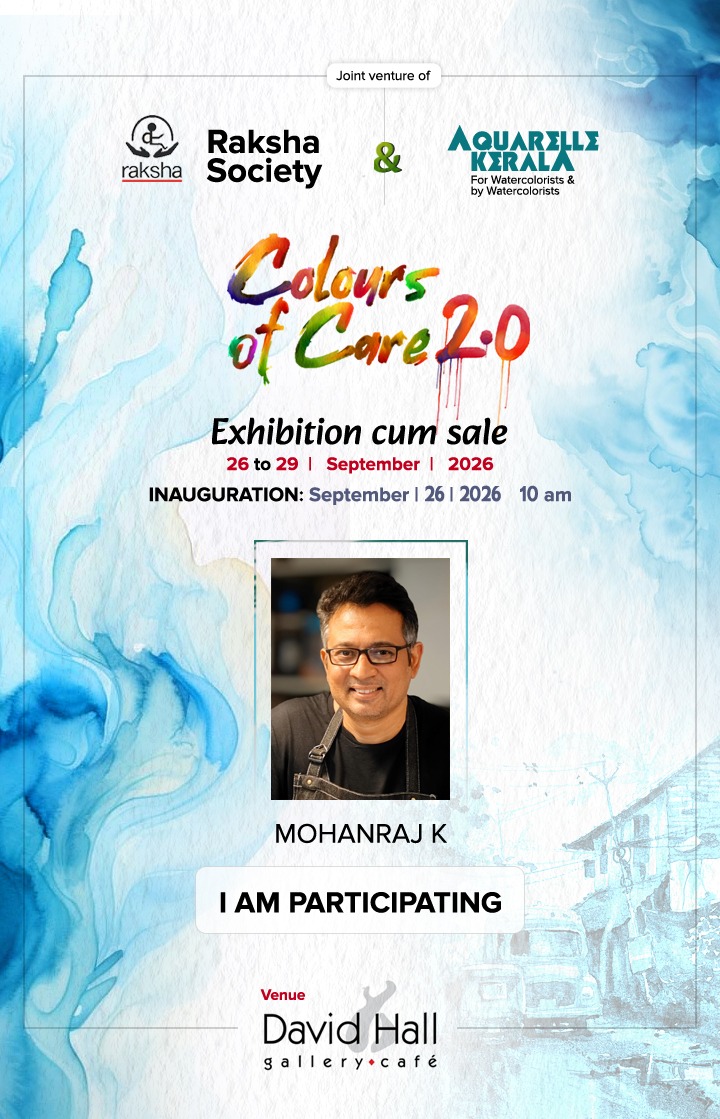 Colours of Care 2.0 exhibition cum sale poster, 26–29 September 2026 at David Hall