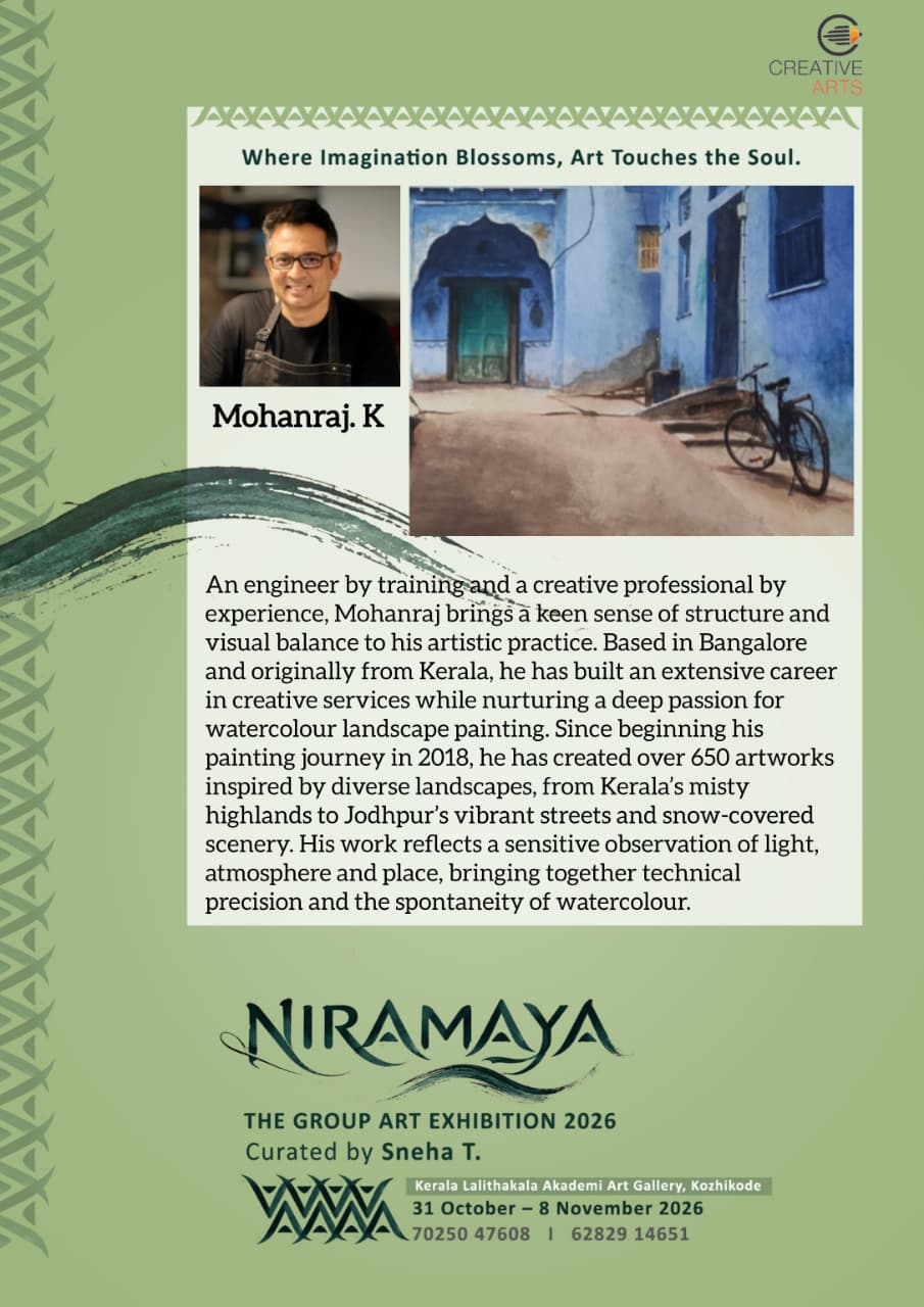Mohanraj K featured artist poster for Niramaya 2026