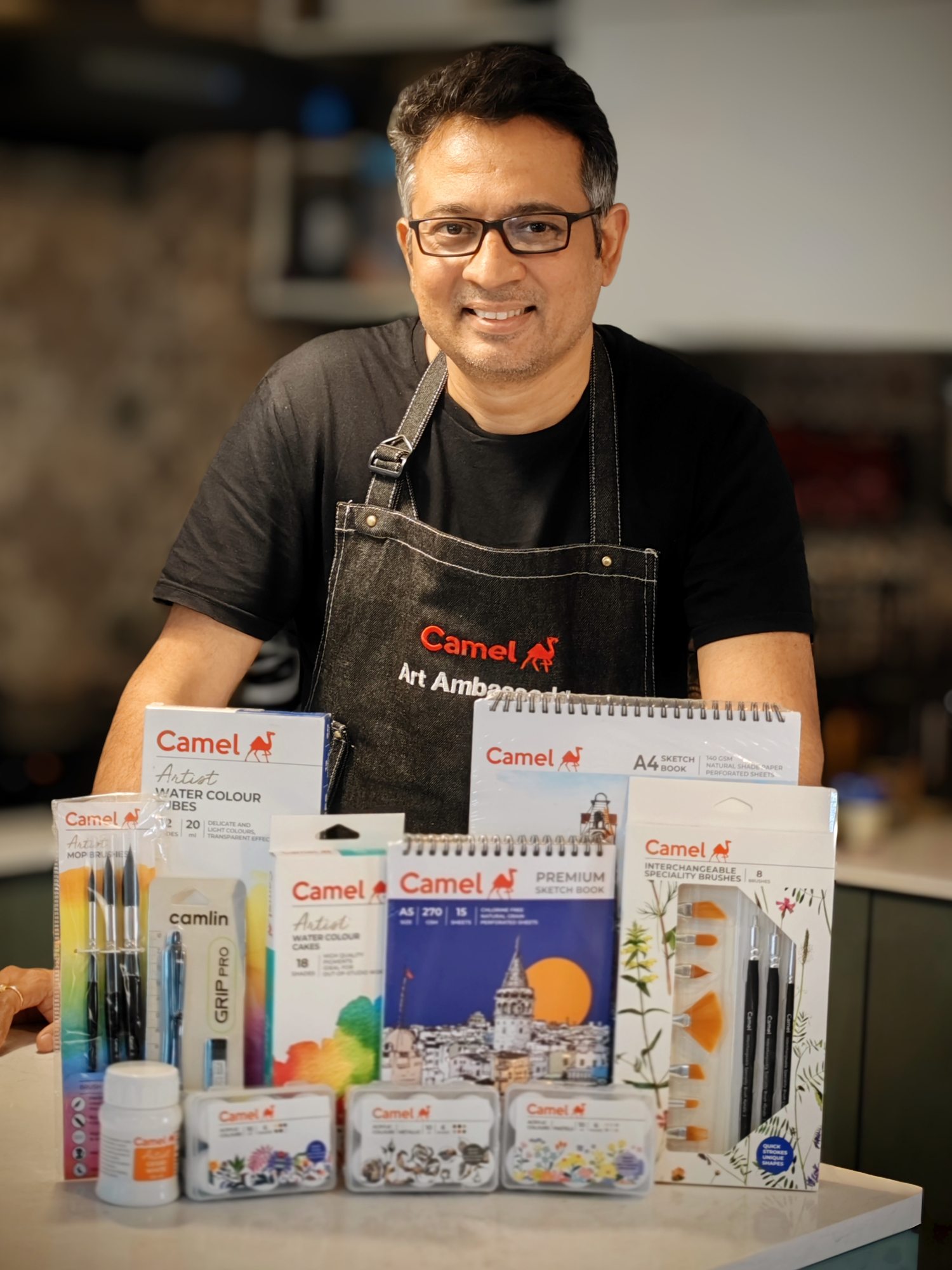 Mohanraj Kolathapilly — watercolor artist and Camel Art Ambassador