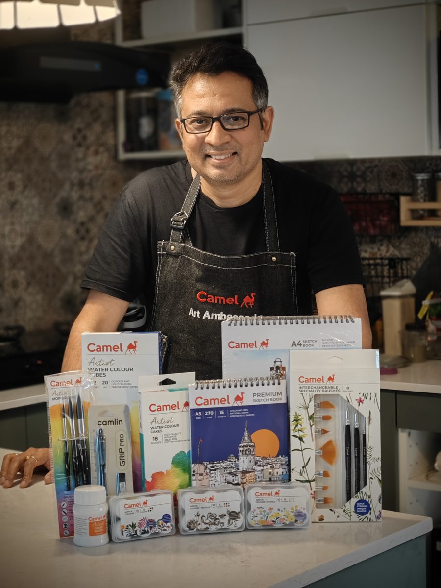 Mohanraj K — Watercolor Artist and Camel Art Ambassador, Bangalore
